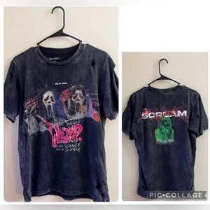 Billy Rich Scream Distressed Graphic Tee Grunge Goth Halloween Fall Men's